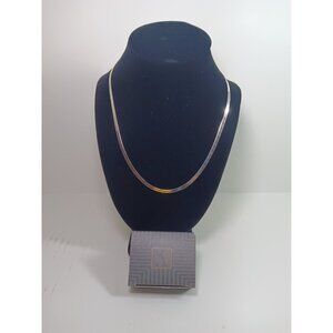 New Avon Genuine Sterling Silver Herringbone Chain Necklace 925